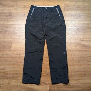 Nike ACG Pants Women L Size 12 Lined Black Polyester Outdoor Hiking Trouser